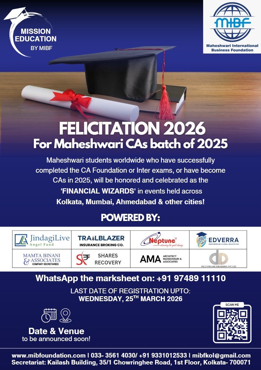 Felicitation for Maheswari CAs Batch of 2025
